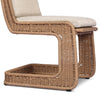 Four Hands Katrine Outdoor Dining Chair side view of legs 