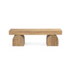 Keane Bench Natural Elm Front Facing View 109345-002