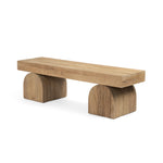 Keane Bench Natural Elm Angled View 109345-002