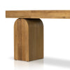 Keane Console Table Natural Elm Chunky Legs 233422-001
