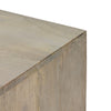 Kelby Cabinet Nightstand Light Wash Carved Mango Top Corner Detail 101394-004