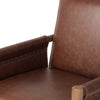 Four Hands Kellis Dining Chair Havana Brown Top Grain Leather Seating