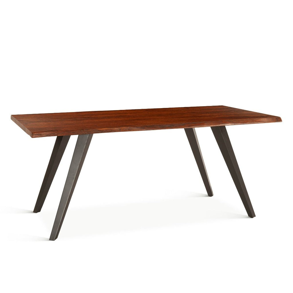 Home Trends and Design Kennedy 68" Dining Table angled view 
