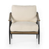 Four Hands Kennedy Chair Kerby Ivory Front Facing View