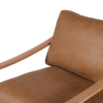 Kennedy Chair Palermo Cognac Top Grain Leather Backrest 100970-006
