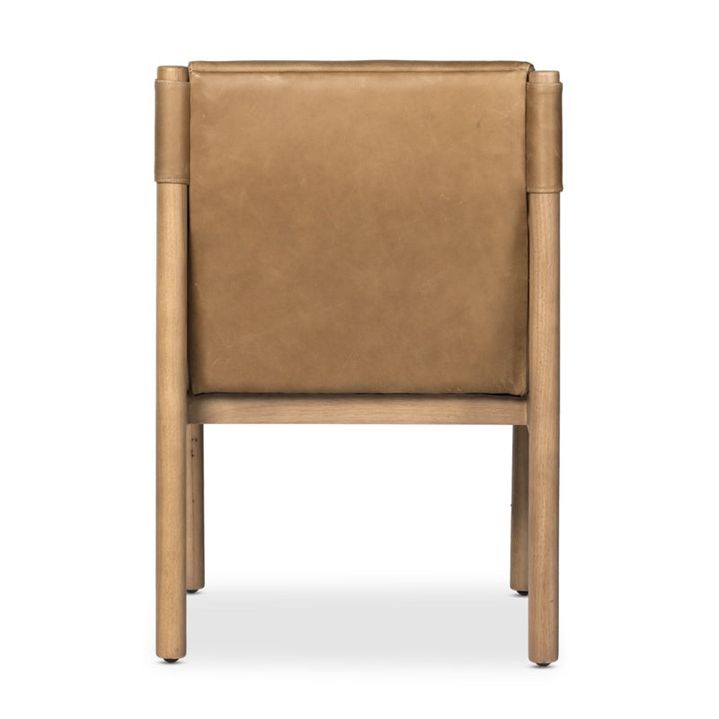 Kiano Dining Armchair Palermo Drift Back View Four Hands