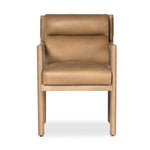 Four Hands Kiano Dining Armchair Palermo Drift Front Facing View