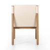 Kiano Dining Chair Charter Oatmeal Back View Four Hands