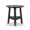 Kickapoo River Cricket Table by Van Thiel Distressed Black Front Facing View Four Hands