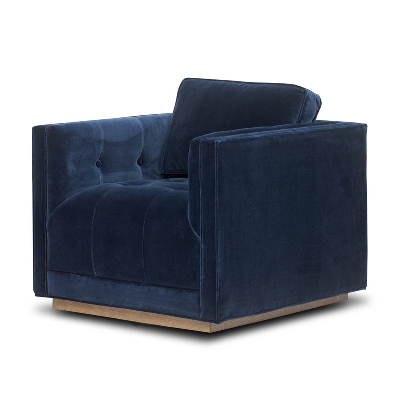 Four Hands Kiera Swivel Chair angled view 