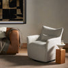 Kimble Swivel Chair Fallon Linen Staged View Four Hands