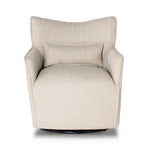 Four Hands Kimble Swivel Chair Fallon Linen Front Facing View