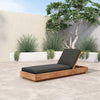 Four Hands Kinta Outdoor Chaise Lounge staged view 