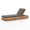 Four Hands Kinta Outdoor Chaise Lounge angled view 