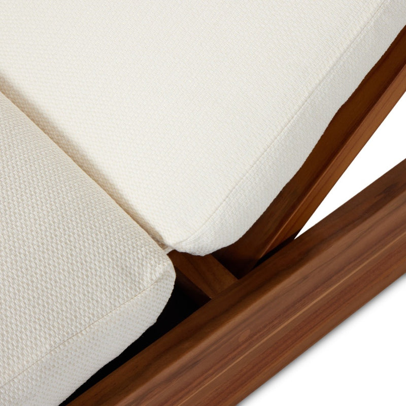 Four Hands Kinta Outdoor Double Chaise Lounge cushion view