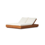 Four Hands Kinta Outdoor Double Chaise Lounge angled view