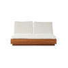 Four Hands Kinta Outdoor Double Chaise Lounge front view