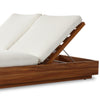 Kinta Outdoor Double Chaise Lounge 227877-006 back raised view