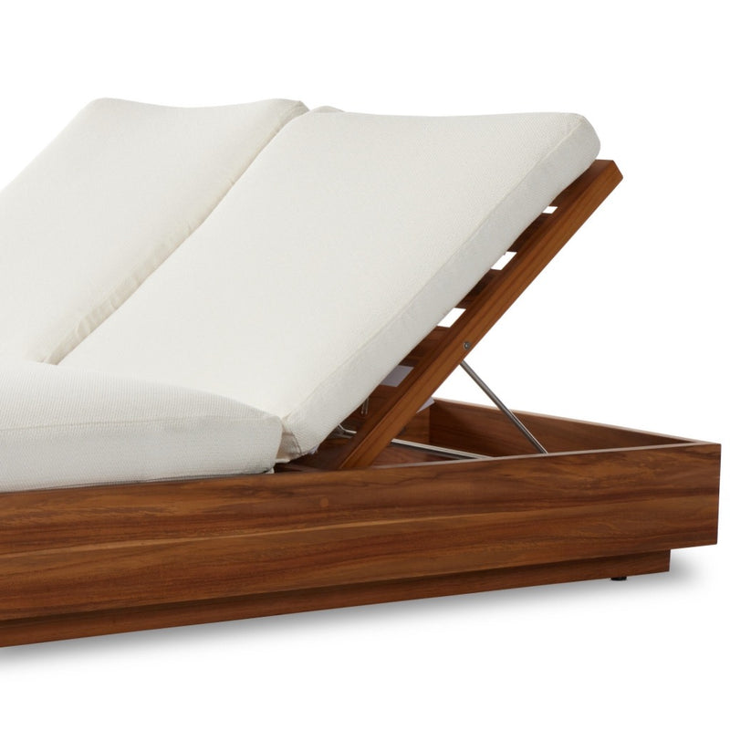 Kinta Outdoor Double Chaise Lounge 227877-006 back raised view