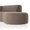 Four Hands Kipton 2-Piece Sectional right chaise footrest