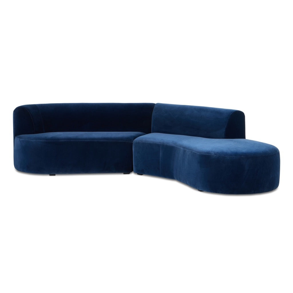 Four Hands Kipton 2-Piece Sectional angled view right chaise 