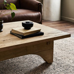 Winchester Coffee Table Bleached Alder Legs Staged View Four Hands
