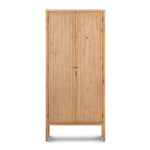 Four Hands Knightdale Cabinet Smoked Pine Front Facing View