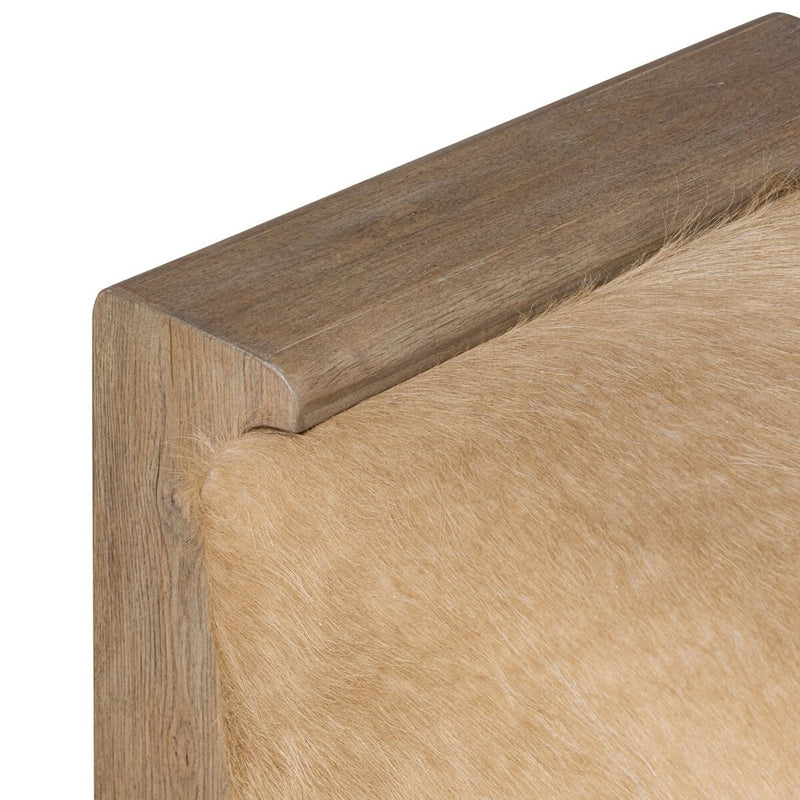 Four Hands Knox Accent Bench - Light Hair on Hide