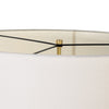 Four Hands Koa Art Deco Floor Lamp Linen Shade