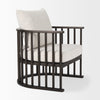 Mercana Kopari Accent Chair angled side view 