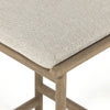 Four Hands Kyla Stool top corner of seat cushion 