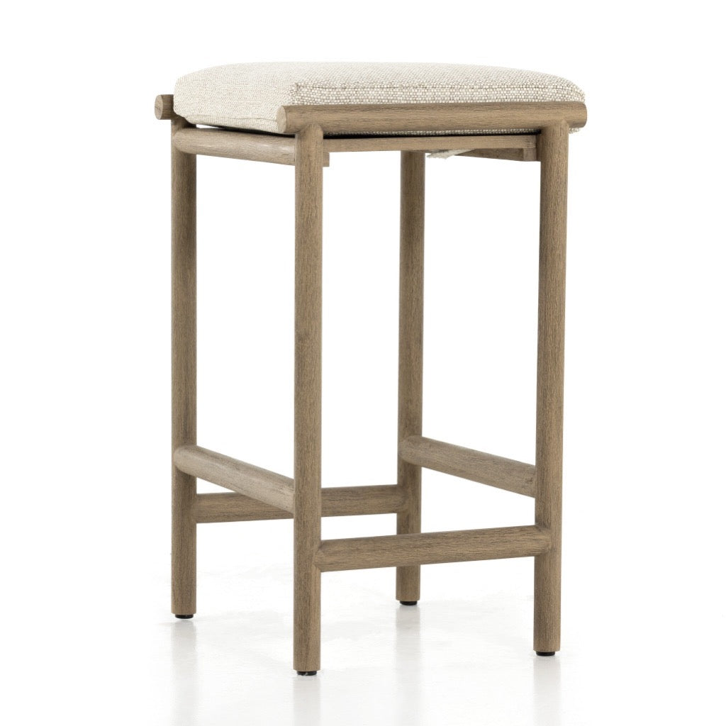 Four Hands Kyla Stool angled side view 