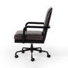 Lacey Desk Chair Brushed Ebony Side View Four Hands