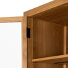 Laker Cabinet Light Oak Veneer Interior Shelving Four Hands