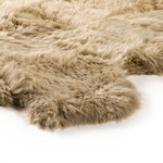 Lalo Lambskin Rug Beige Lambskin Plush Corner Detail 223281-006