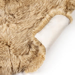 Lalo Lambskin Rug Beige Lambskin Back Underside Detail Four Hands