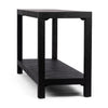 Lamar Console Table Drifted Matte Black Angled Side View Four Hands