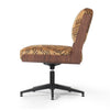 Landon Armless Desk Chair Balkan Ochre Side View Low Height Four Hands