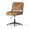 Four Hands Landon Armless Desk Chair Balkan Ochre Angled View