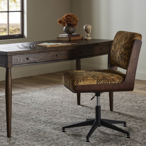Landon Armless Desk Chair - Balkan Ochre
