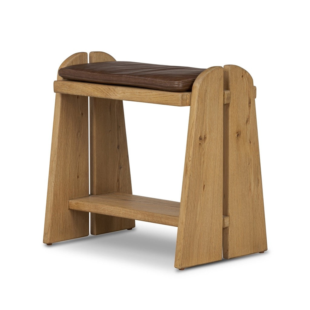 Four Hands Landrea Accent Stool angled view 