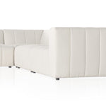 Four Hands Langham Channeled 5-Piece Sectional eye level seat cushion