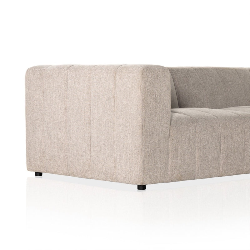 Four Hands Langham Channeled 5-Piece Sectional arm view