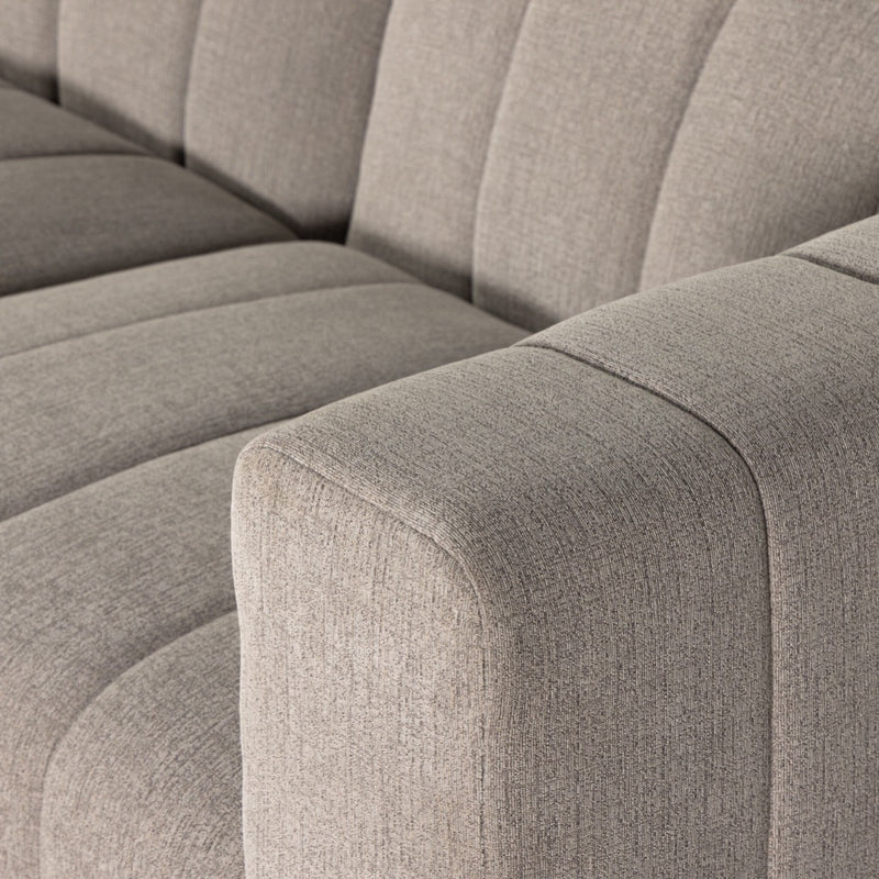 Langham Channeled 5-Piece Sectional 238330-001 arm corner view