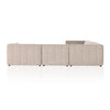 Four Hands Langham Channeled 5-Piece Sectional back view