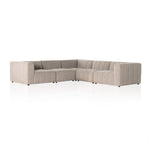 Four Hands Langham Channeled 5-Piece Sectional angled view
