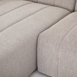 Langham Channeled 6-Piece Sectional CGRY-001-320-S8 two seat cushion view