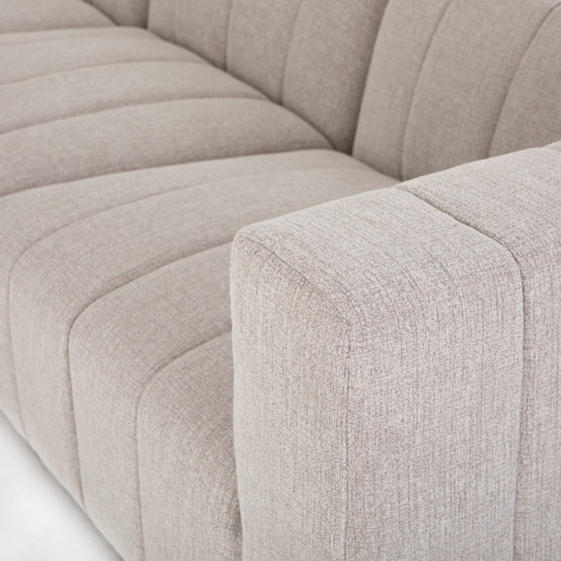 Four Hands Langham Channeled 6-Piece Sectional arm corner view