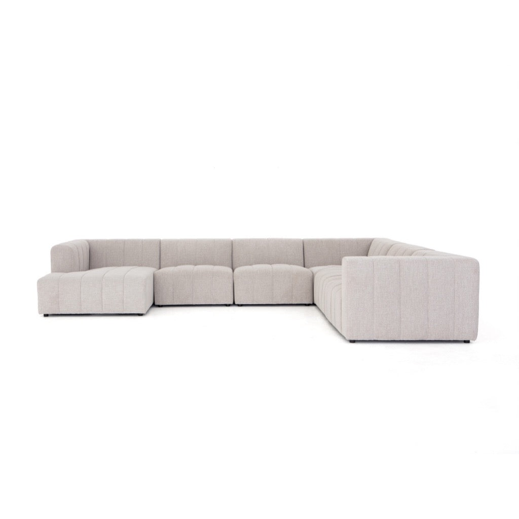 Four Hands Langham Channeled 6-Piece Sectional angled view