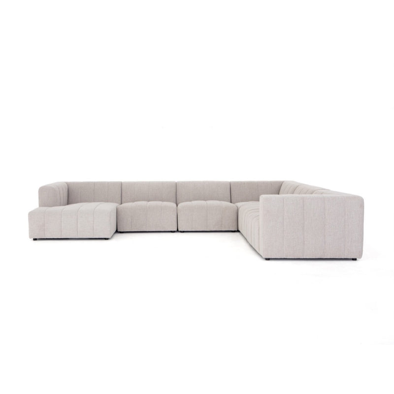 Four Hands Langham Channeled 6-Piece Sectional angled view